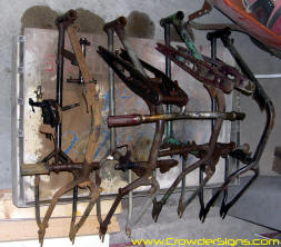 Assorted harley Hummer Frames