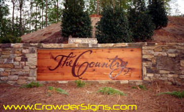 The Country Main Entrance Sign
